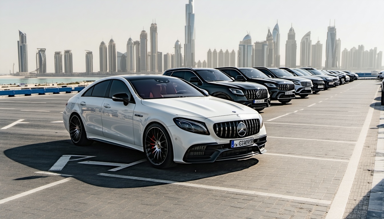Luxury vehicle rental service in Dubai by Road Pass Journey Travel